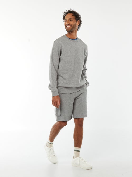 Lightweight multi-pocket fleece shorts - Kiabi