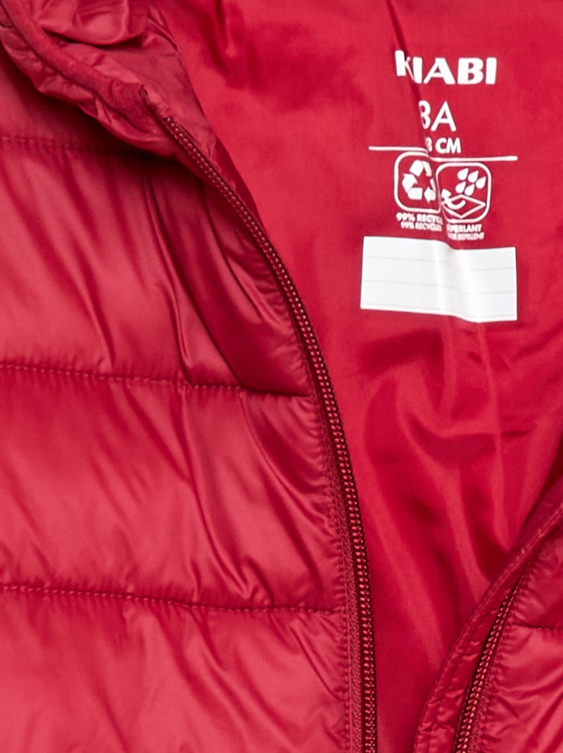 Lightweight Padded Jacket with Hood Fuchsia - Kiabi