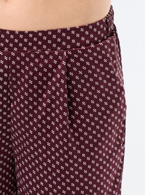 Lightweight Printed Knit Pajamas - Kiabi