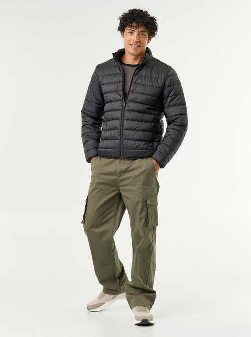 Lightweight puffer jacket with zip opening - Kiabi