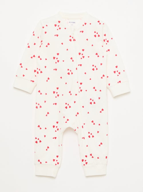 Lightweight Ribbed Footless Sleepsuit - Kiabi