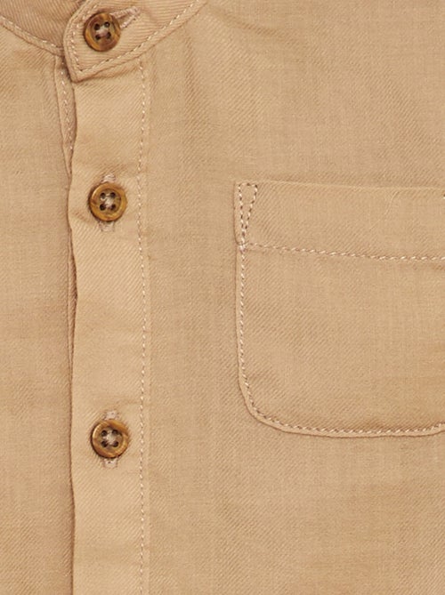 Lightweight shirt with mandarin collar - Kiabi