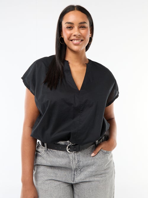 Lightweight Short-Sleeve Blouse - Kiabi