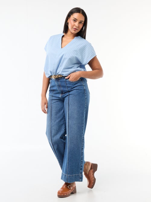 Lightweight Short-Sleeve Blouse - Kiabi