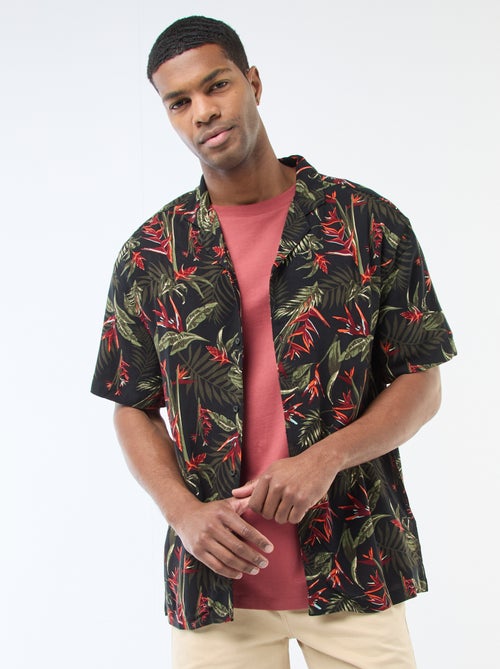 Lightweight Short-Sleeve Shirt with Pattern - Kiabi