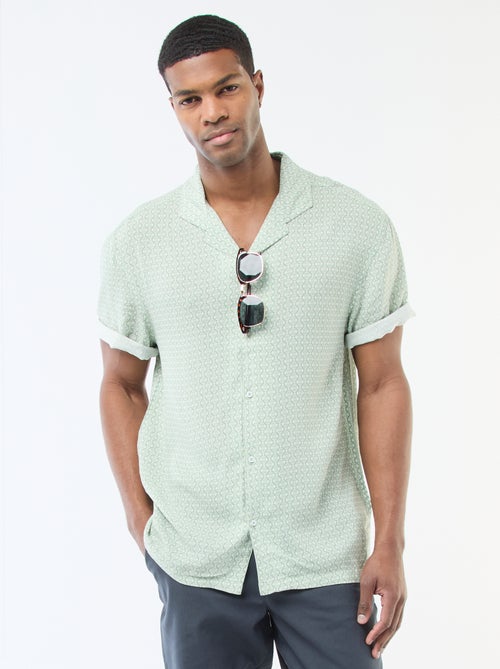 Lightweight Short-Sleeve Shirt with Pattern - Kiabi