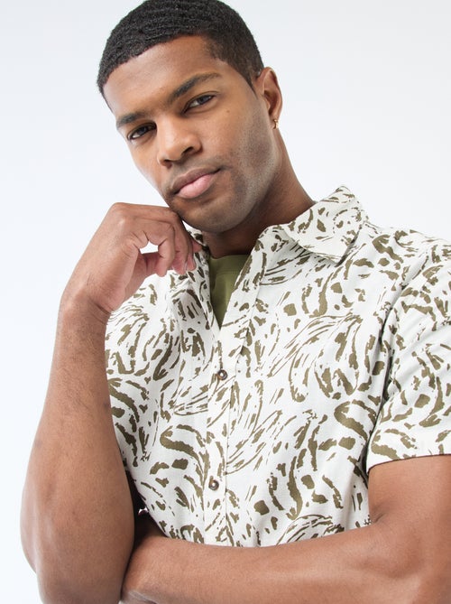 Lightweight Short-Sleeve Shirt with Pattern - Kiabi
