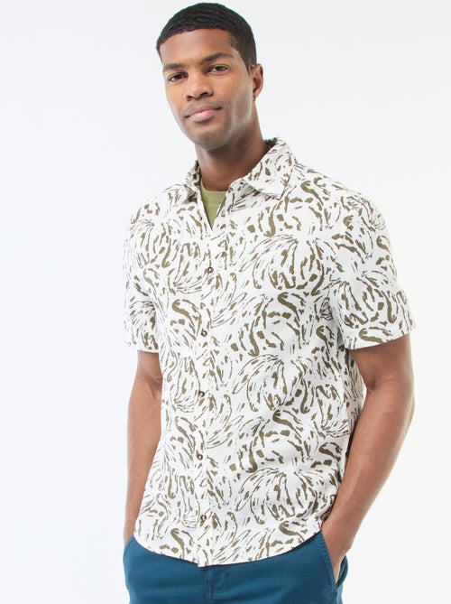 Lightweight Short-Sleeve Shirt with Pattern - Kiabi