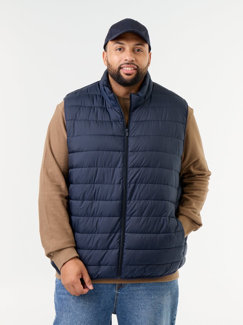 Lightweight sleeveless puffer jacket Blue - Kiabi