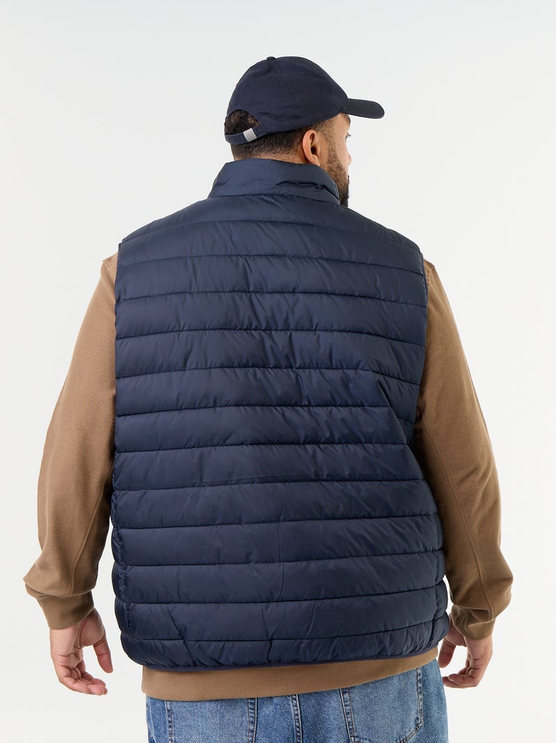 Lightweight sleeveless puffer jacket Blue - Kiabi