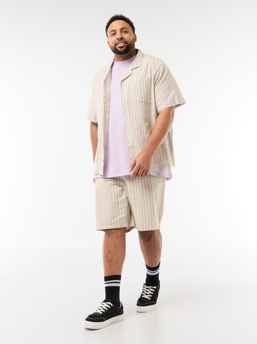 Lightweight Solid Bermuda Shorts with 4 Pockets - Kiabi