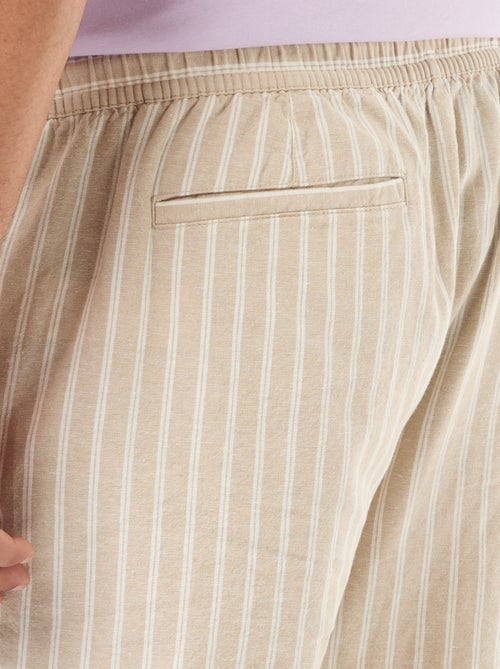 Lightweight Solid Bermuda Shorts with 4 Pockets - Kiabi