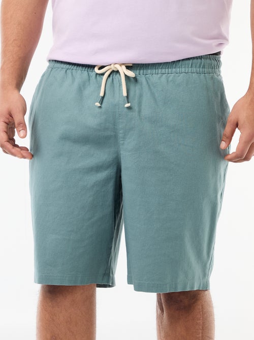 Lightweight Solid Bermuda Shorts with 4 Pockets - Kiabi