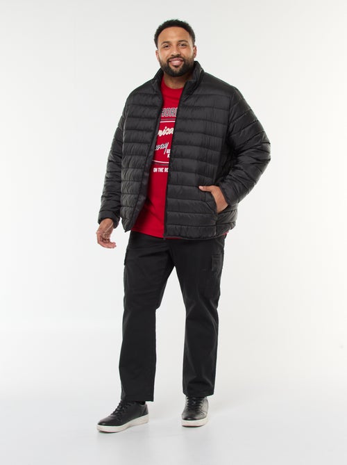 Lightweight Solid Puffer Jacket with Long Sleeves and Stand-Up Collar - Kiabi
