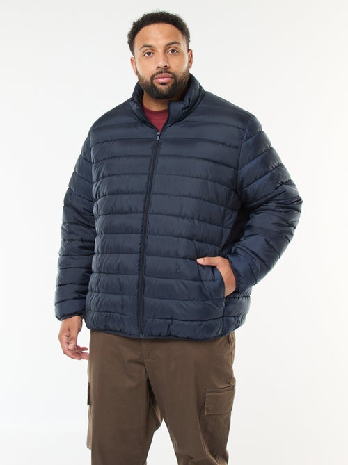 Lightweight Solid Puffer Jacket with Long Sleeves and Stand-Up Collar - Kiabi