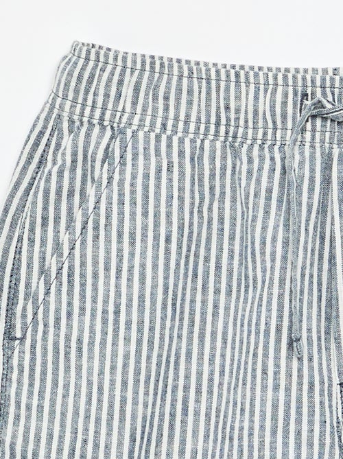 Lightweight Striped Linen Blend Shorts - Kiabi