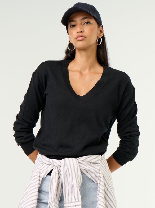 Lightweight V-neck Sweater - Kiabi