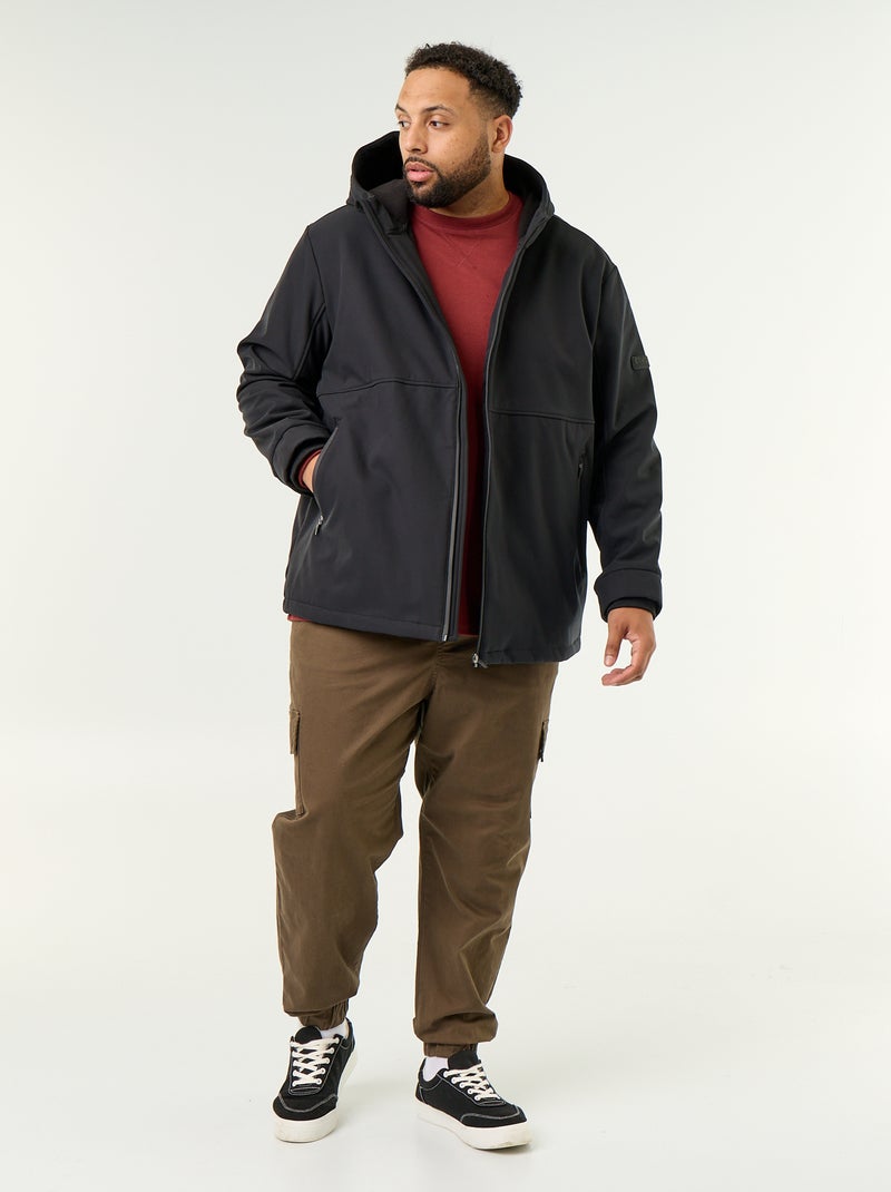 Lined Hooded Parka Black - Kiabi