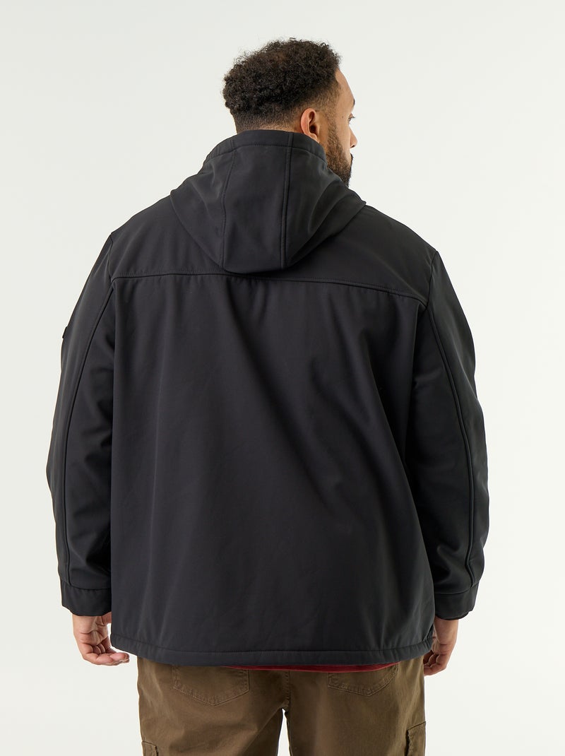 Lined Hooded Parka Black - Kiabi