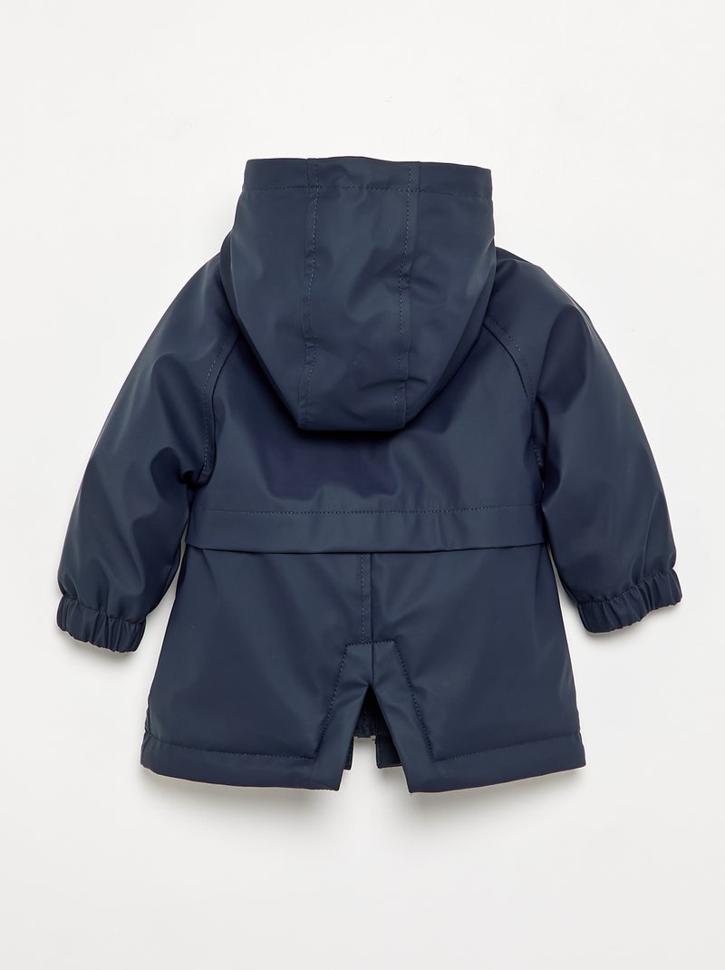 Lined hooded parka Blue - Kiabi