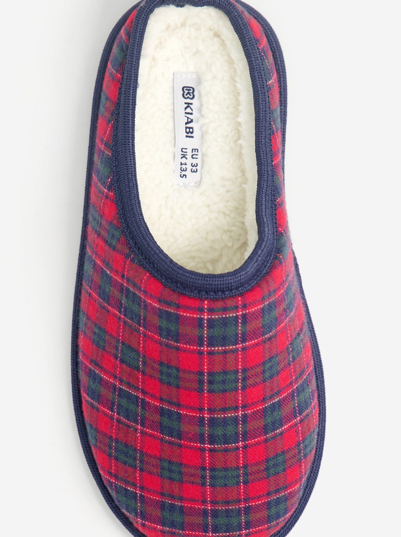 Lined Mule Slippers Red - Kiabi