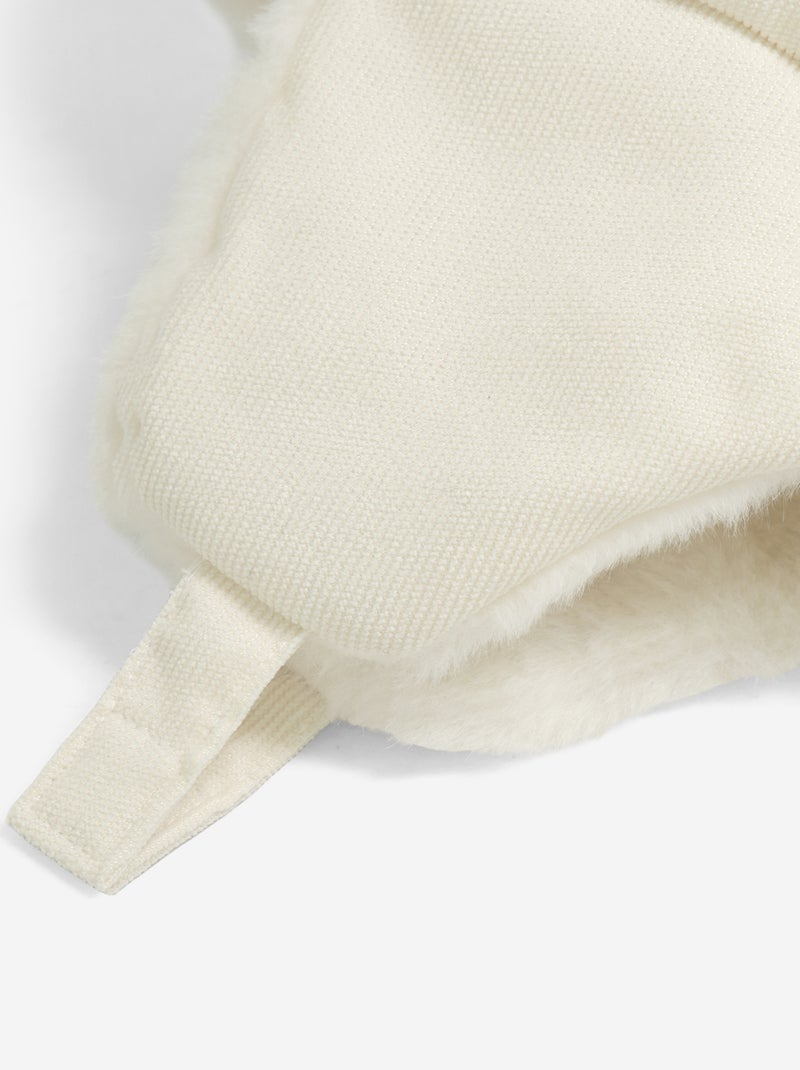 Lined Trapper Hat with Playful Ears Beige - Kiabi