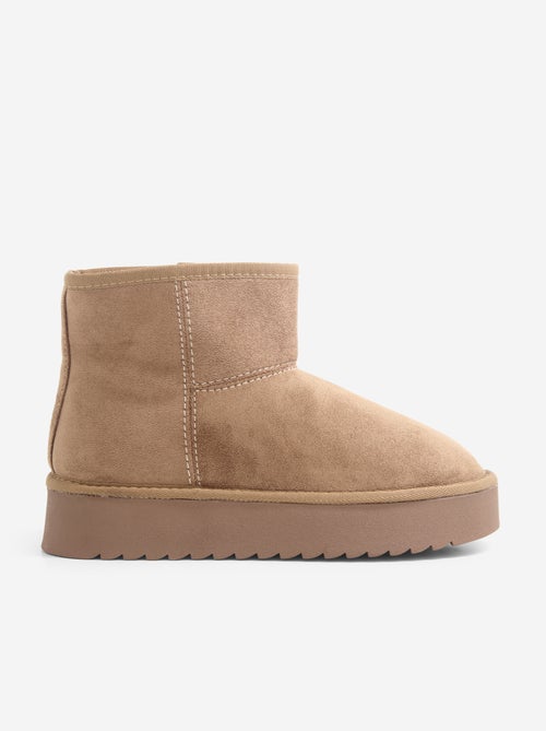 Lined wedge boots - Kiabi
