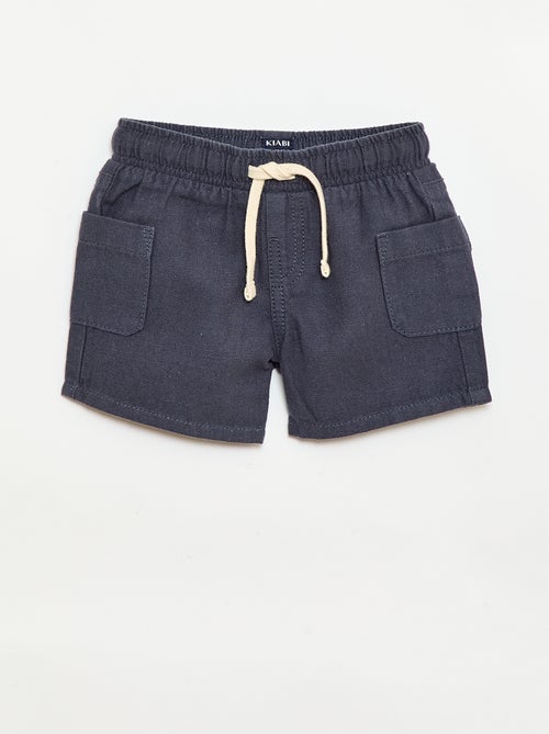 Linen Blend Bermuda Shorts - Kiabi