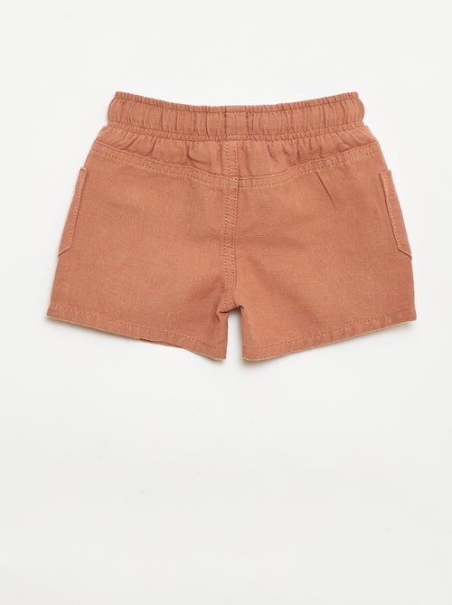 Linen Blend Bermuda Shorts - Kiabi