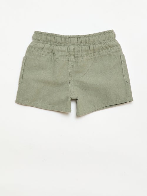 Linen Blend Bermuda Shorts - Kiabi