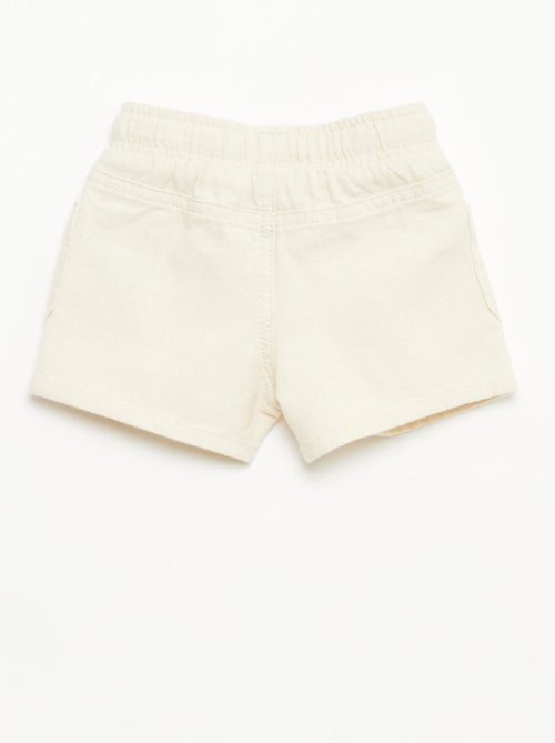 Linen Blend Bermuda Shorts - Kiabi