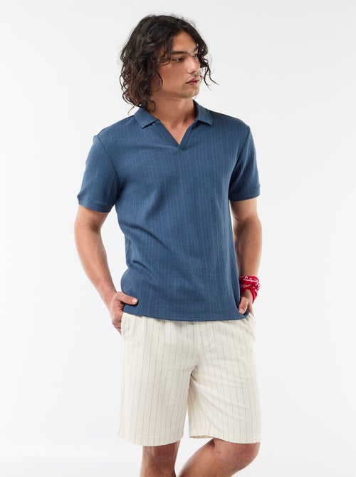 Linen-blend Bermuda Shorts - Kiabi