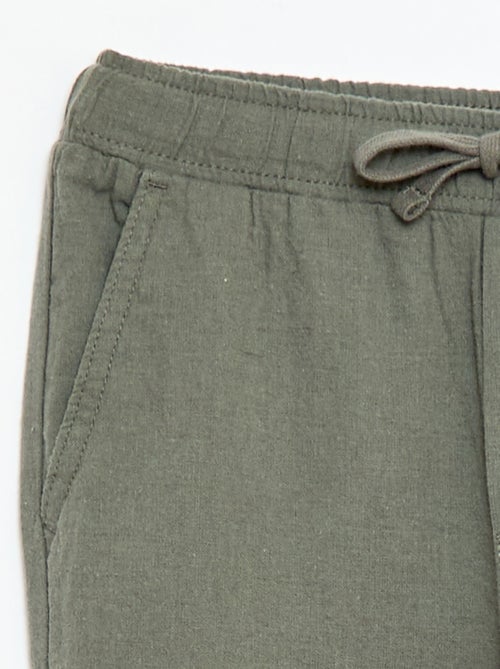 Linen Blend Jogpants - Kiabi