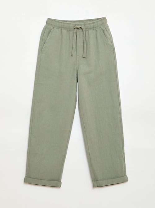 Linen Blend Jogpants - Kiabi