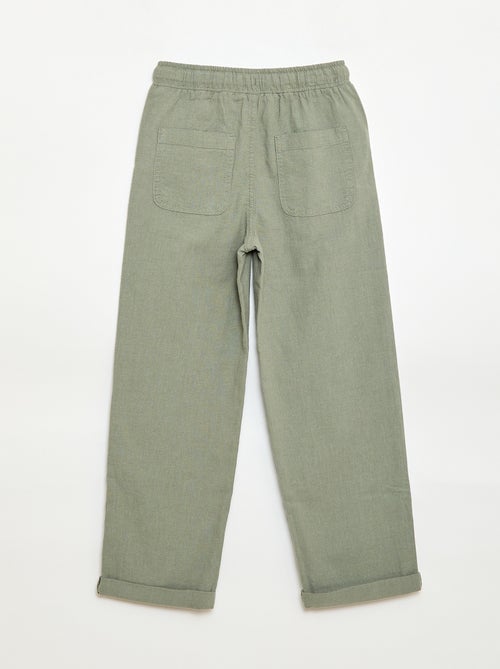 Linen Blend Jogpants - Kiabi