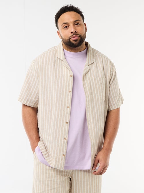 Linen Blend Shirt - Kiabi
