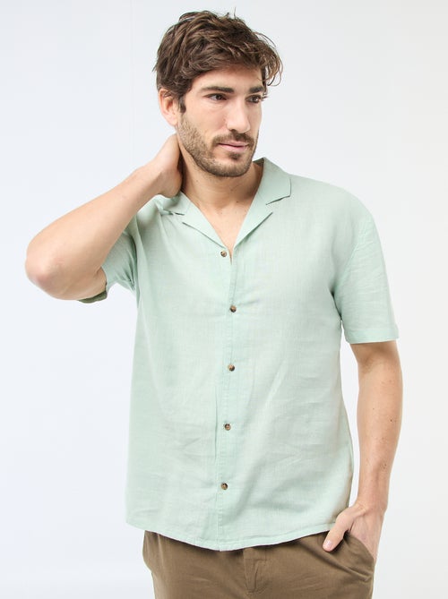 Linen Blend Shirt - Kiabi