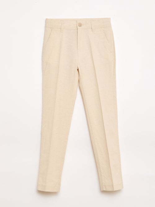 Linen-blend Suit Trousers - Kiabi