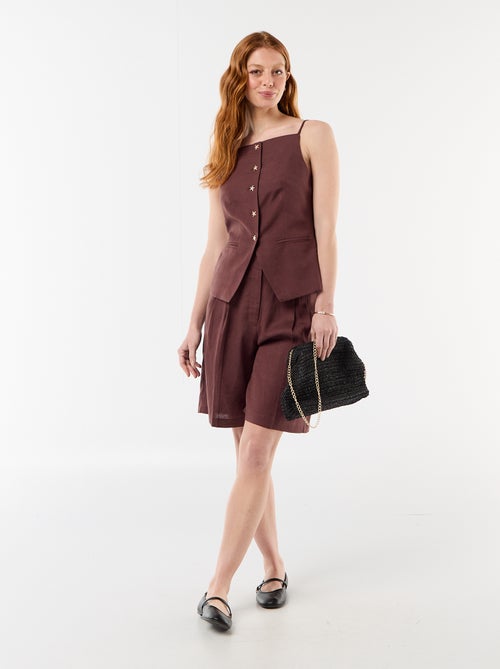 Linen Top with a Vest-Like Feel - Kiabi