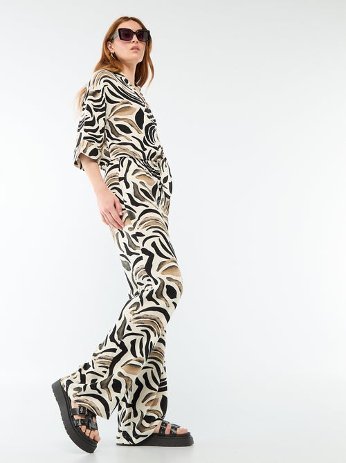 Linen trousers with 2 pockets - Kiabi