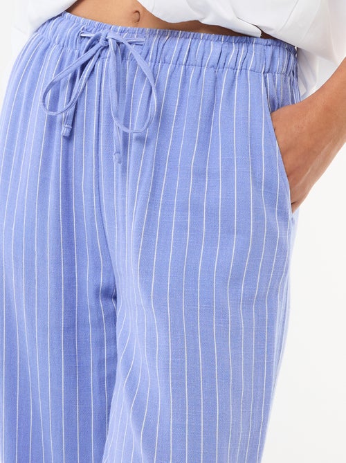 Linen trousers with 2 pockets - Kiabi