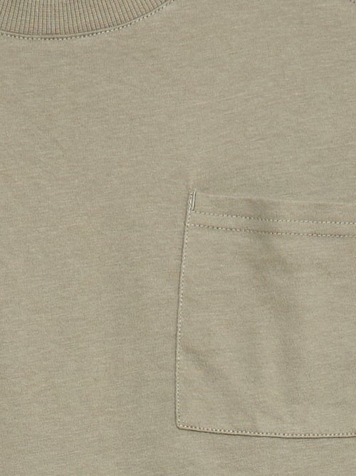 Locker geschnittenes, einfarbiges T-Shirt - Kiabi