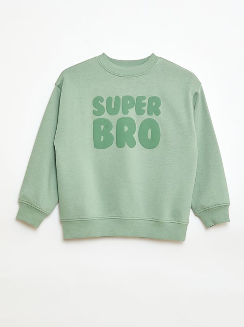 Lockeres Sweatshirt mit Brother-Motiv - Kiabi