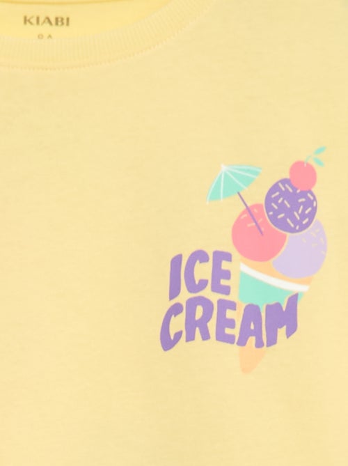 Lockeres T-Shirt mit Rücken- und Brustprint - Kiabi Lockeres T-Shirt mit Rücken- und Brustprint - Kiabi