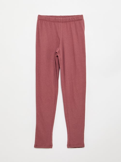 Long cotton jersey pajamas - 2 pieces - Kiabi