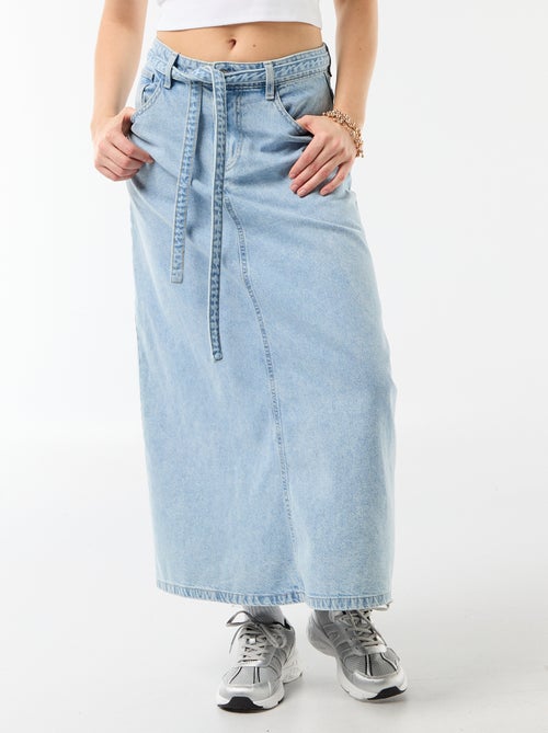 Long denim skirt - Kiabi