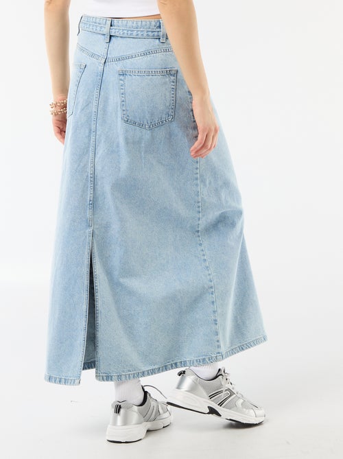 Long denim skirt - Kiabi