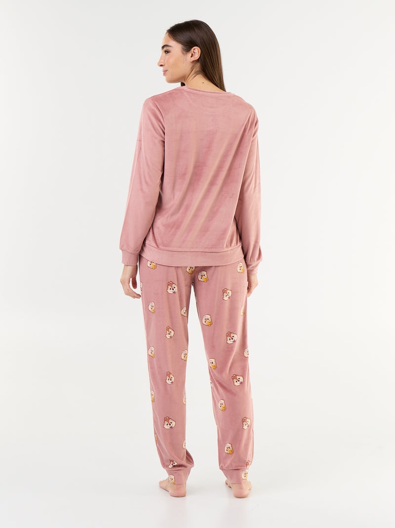 Long 'Disney' Print Pyjamas - 2-Piece Set Pink - Kiabi