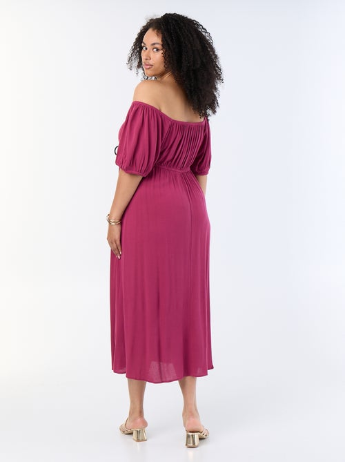 Long dress with scoop neck - Kiabi Long dress with scoop neck - Kiabi