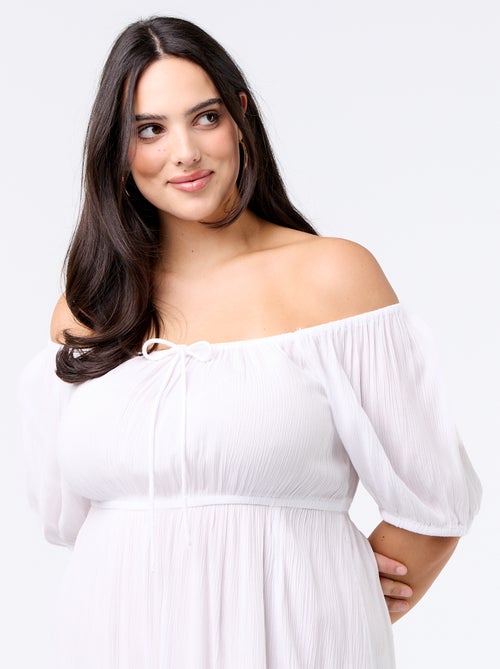 Long dress with scoop neck - Kiabi
